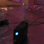 Projectors in tin foil room